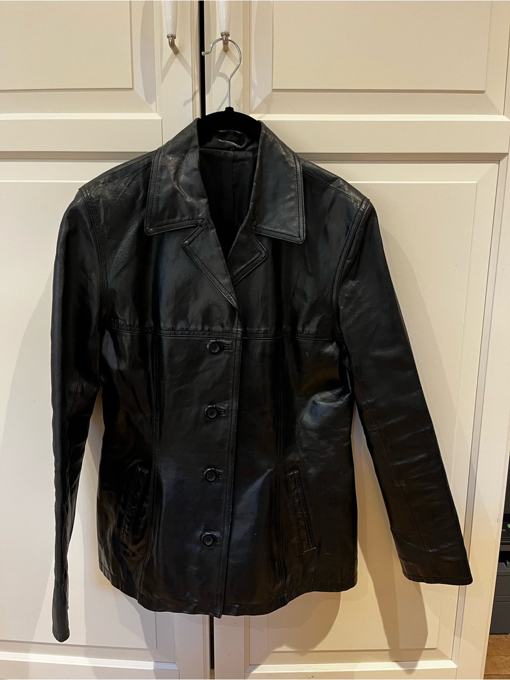 Genuine Black Leather Women's Jacket